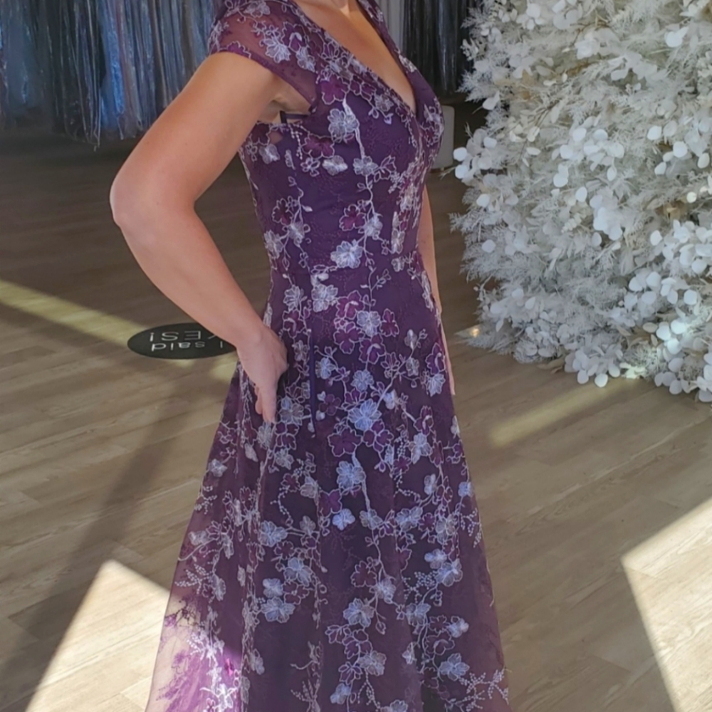 Brand New Prom/Mother of Bride Size 4 Formal Gown Eggplant